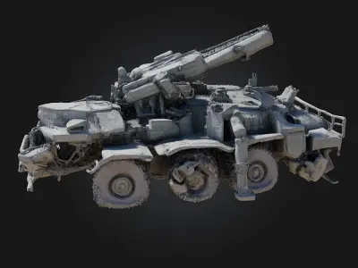 Heavy Metal Beast  A Brutal Fusion of Steel and Fury 3D model