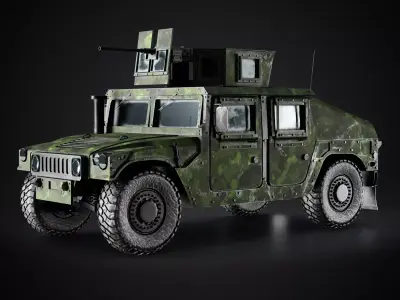 Em Military Vehicle Free 3D model purchase