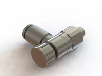 Valvula Reguladora Fluxo SMC AS1201F M5 04A Flow Control Valve 3D model