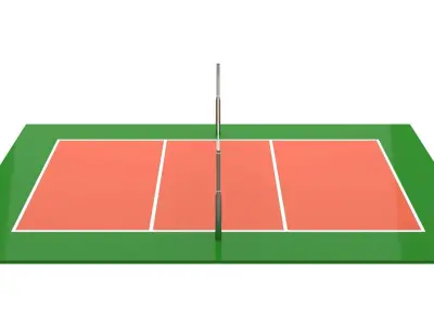 Volleyball Court 03 3D model