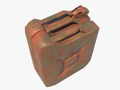 Jerrycan Old Low-poly 3D model