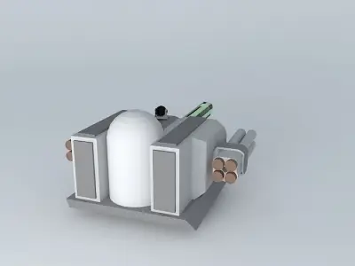 LRT15V1 Laser missile turret. Free 3D model