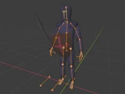 RPG Player Free low-poly 3D model