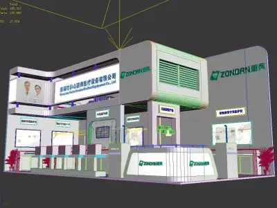 Exhibition - Area - 6X12-3DMAX2010-01 3D model