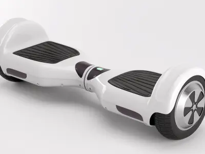 two wheel electric unicycle scooter 3D model