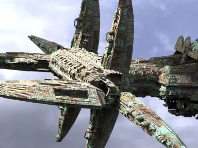 Wraith Destroyer Ship 3D model