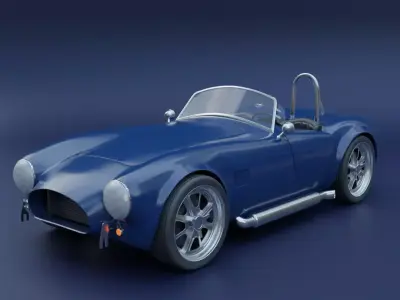 Shelby Cobra Free low-poly 3D model