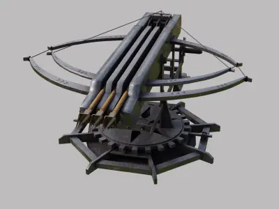  Ballista Weapon GameReady Low-poly 3D model