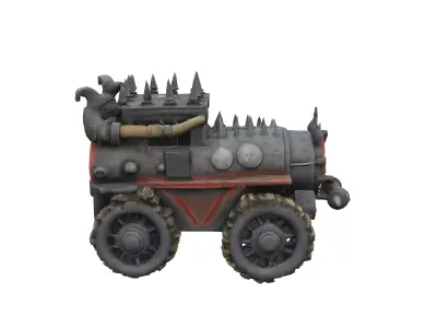 Orc Renforced War Armored Ultra medieval Vehicle Realistic 3D model