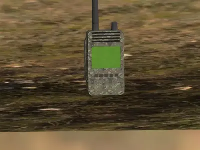 Highpoly Military CB radio 3D model