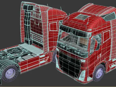 Generic Truck v5 Low-poly 3D model