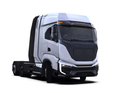 IVECO S EWAY TRUCK  2026  LOWPOLY 3D MODEL Low-poly 3D model