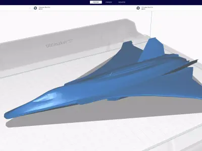SAAB JAS-41 Fenrir Low-poly 3D model