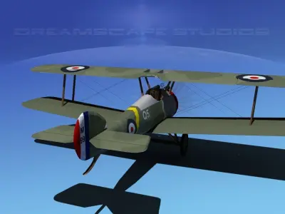 Sopwith Camel 3D model from CGTrader - Rigged