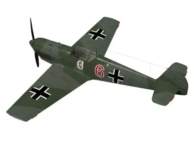 Messerschmitt Bf 109 D 3D model