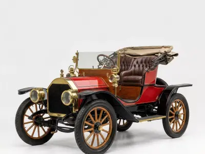 20th Century Brass Era Runabout Free low-poly 3D model