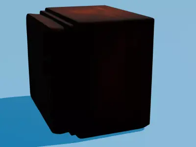 OLD TV Low-poly 3D model get
