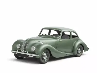 1935 Race Car Low Poly Optimized Vintage Racing Vehicle Asset Low-poly 3D model