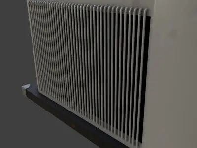 Rooftop AC unit Low-poly 3D model
