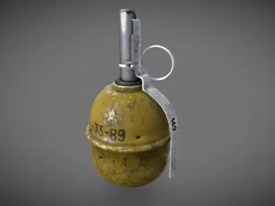RGD-5 Grenade Low-poly 3D model purchase