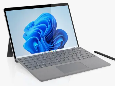 Microsoft Surface Pro 8 and Microsoft Surface Arc 3D model