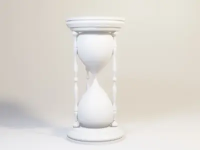 Hourglass with sand in it 3D model