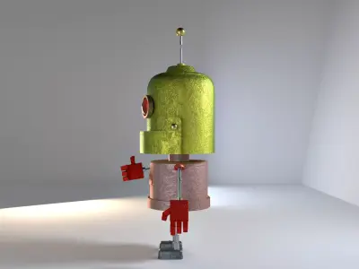 Colorful robot 3D model