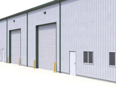Industrial Building 57 Low-poly 3D model