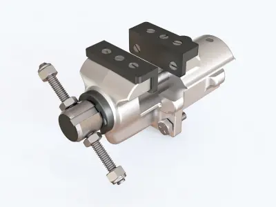 Aluminum vise 3D model