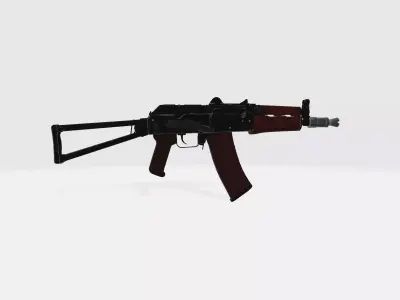 KA74U Gun Low-poly 3D model