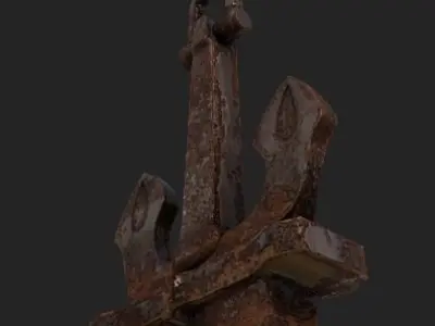 Anchor Low-poly 3D model by Dannou