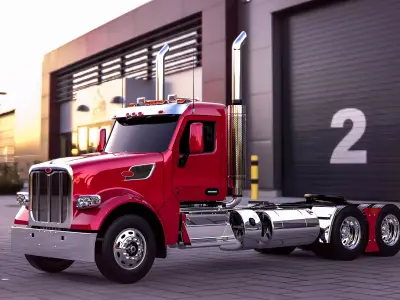 Peterbilt 567 DayCab  3D model