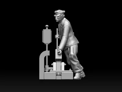 staff railway 3D print model