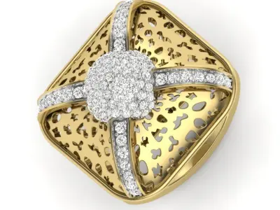 Women ring 3dm Render details 3D print model