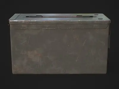  Ammo box 2A Low-poly 3D model