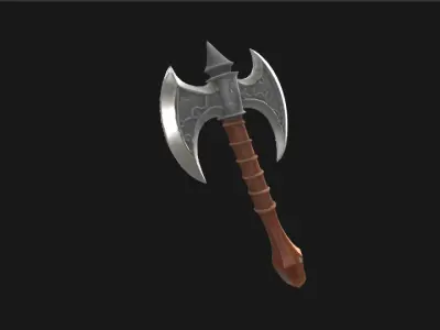 Realistic 3D Axe Model - Game Ready Low-poly 3D model