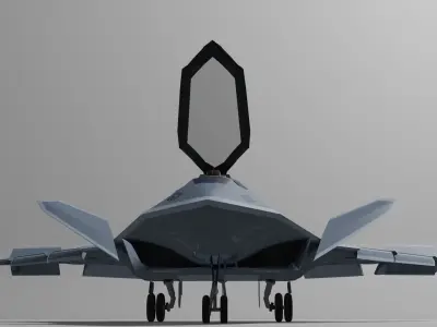F-47 NGAD 6 Gen Fighter  Low-poly 3D model