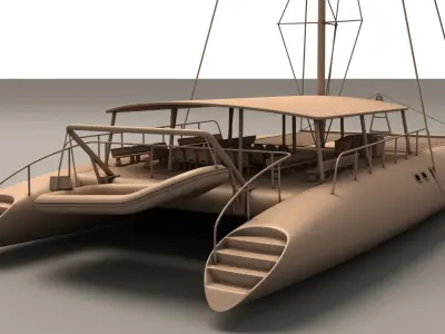 Catamaran 3D model