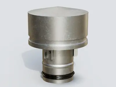 Roof Vent 01 Low-poly 3D model