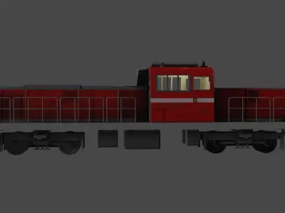 DD200 Locomotive model without interior Free 3D model