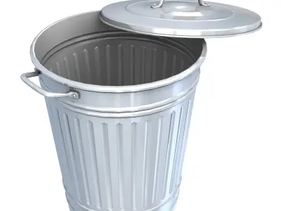 Trashcan trash can 3D model purchase