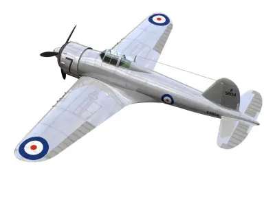 GlosterF5 3D model