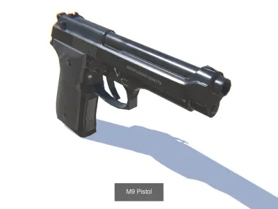 Handgun Pistols Bundle 3D Model Pack