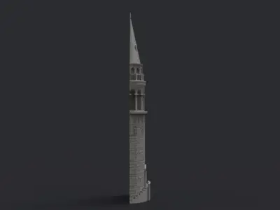 Galata Tower Bas Relief 3D print model