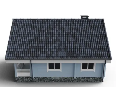 Private house 3D model buy