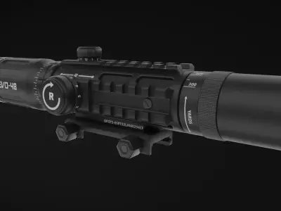 Optic Sight 3X Model KEVO-48 3D model