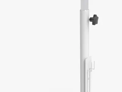Medical Monitor Rolling Stand with Utility Tray 3D model