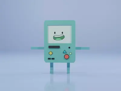 Bemo Model low-poly adventure time character Low-poly 3D model