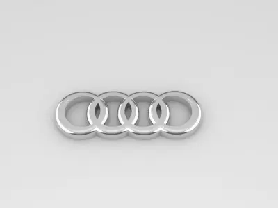 AUDI LOGO  3D print model