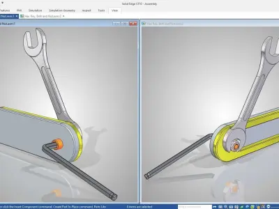 Allen Key and Spanner Animation 3D model